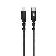 Cablu de date si incarcare USB TYPE C 1m 20V 3A 60W Well negru