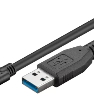 Cablu de incarcare si sincronizare USB 3.0 - USB TYPE C 2m 3A 15W negru Goobay