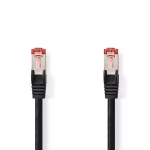 Cablu de retea Cat6 SFTP RJ45 tata - RJ45 tata 5m negru Nedis