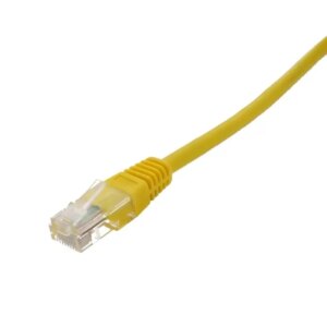 Cablu de retea UTP Well cat5e patch cord RJ45 0.25m galben UTP-0008-0.25YW-WL