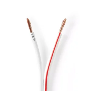 Cablu difuzor 2x 2.50mm CCA alb Nedis CAGW2500WT1000