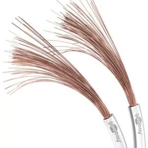 Cablu difuzor alb 2x0.75mm OFC cupru fara oxigen Goobay 15103