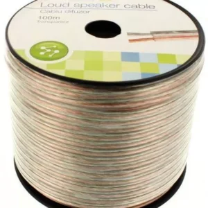 Cablu difuzor transparent 2x1.5mm CCA Well LSP-CCA1.50TT-100-WL