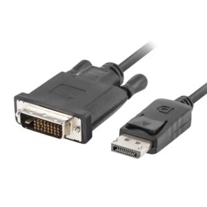 Cablu DisplayPort v1.2 mufa tata la DVI-D 24+1 mufa tata 3m 1080p negru LANBERG CA-DPDV-10CU-0030-BK