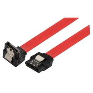 Cablu hdd 90 sata L la sata L 0.5m + clips 5GBit/s rosu