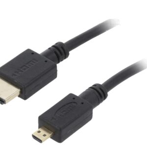 Cablu HDMI 2.0 - micro HDMI 3m 4K negru 32AWG GEMBIRD CC-HDMID-10