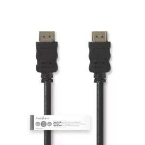 Cablu HDMI 4K 10.2Gbps cu ethernet tata-tata aurit 15m Nedis