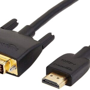 Cablu HDMI Tata - DVI-D 24+1 Tata 1.8m aurit FullHD negru