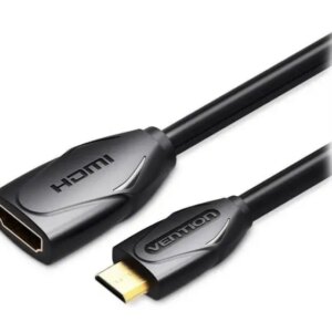 Cablu HDMI V1.4 soclu - mini HDMI mufa 1m negru 30AWG VENTION ABAAF