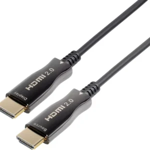 Cablu HDMI v2.0 cu fibra optica AOC HDMI tata - HDMI tata aurit 40m Well