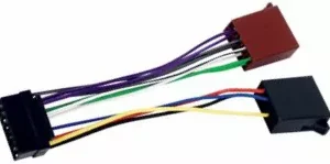 Cablu ISO pentru conectare player auto JVC 16p 12 conectori Well