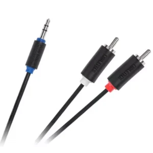 Cablu Jack 3.5 mm la 2x RCA 1.8m Cabletech