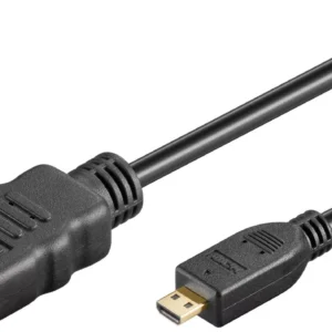 Cablu Micro HDMI - HDMI 1.5m V2.0 HDTV cu ethernet GOOBAY