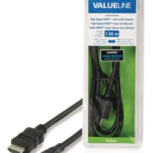 Cablu micro HDMI - HDMI tata-tata High Speed Ethernet 1m VALUELINE