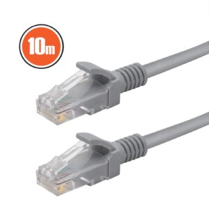 Cablu patch-cord UTP RJ45 8p8c CAT5e 10m gri