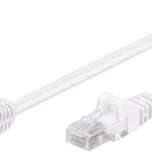 Cablu patch UTP CAT5e RJ45 1x90 grade 2m alb Goobay