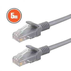 Cablu patch UTP RJ45 8p8c CAT5e 5m gri