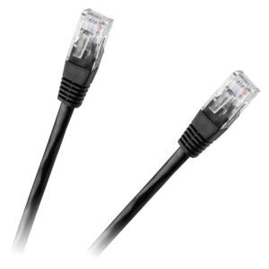 Cablu patchord UTP Cat6 0.25m negru RB-6013-0.25 Rebel