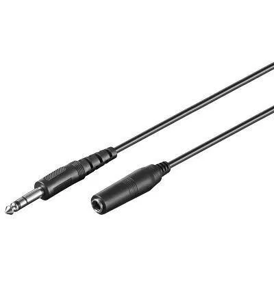 Cablu prelungitor Jack 6.35 mm 5m stereo Goobay