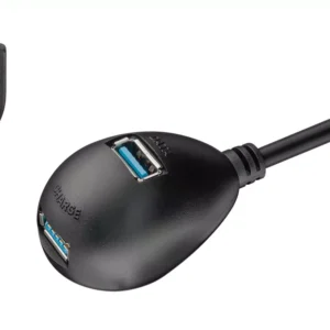 Cablu prelungitor USB 3.0 Hi-Speed - 2x USB 3.0 mama 1.5m Goobay