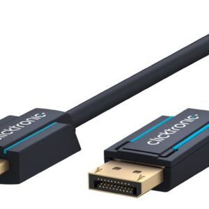 Cablu Profesional Clicktronic DisplayPort la HDMI 5m aurit v2.0 4K 60Hz 10.2Gbit/s AWG26 44926