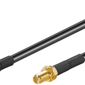 Cablu RP-SMA 2m mama-tata LMR 195 cupru 50 ohm Goobay