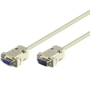 Cablu serial RS232 DB9 tata la DB9 mama 2m 1:1 Goobay