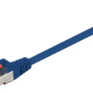 Cablu SFTP PiMF Cat6 patch cord RJ45-RJ45 2m albastru cupru ecranat Goobay