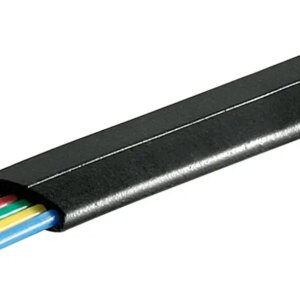 Cablu telefonic plat 6 fire negru AWG 30 Cupru Vanzare la metru liniar 50254 Goobay