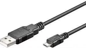 Cablu USB 2.0 - micro USB 0.3m negru Goobay