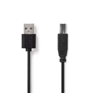 Cablu USB 2.0 Nedis USB-A tata - USB-B tata 2m