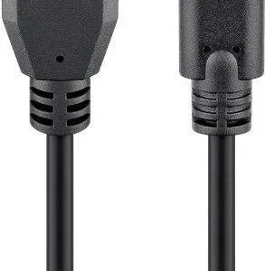 Cablu USB 2.0 tata la USB Type C tata 1.8m 3A negru Goobay