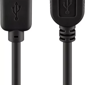 Cablu USB 2.0 USB A soclu - USB A mufa 5m negru fire Cupru Goobay