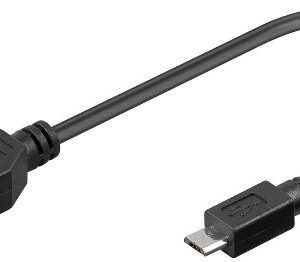 Cablu USB - micro USB 2.0 OTG 0.2m negru