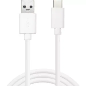 Cablu USB Type C 3.1 - USB A 3.0 Sandberg 336-15 1m alb