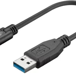 Cablu USB TYPE C - USB A 3.0 15cm sincronizare incarcare Super Speed 5Gbit/s cupru Goobay