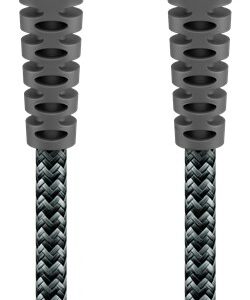 Cablu USB type C - USB type C 2m max. 20V 3A 60W gri/argintiu textil Goobay 49303