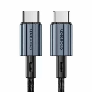 Cablu USB type C - USB type C PD 60W 3A 2m negru textil Choetech XCC-1015-BK