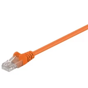 Cablu UTP 0.5m portocaliu patchcord CAT5e 2x RJ45 CCA Goobay
