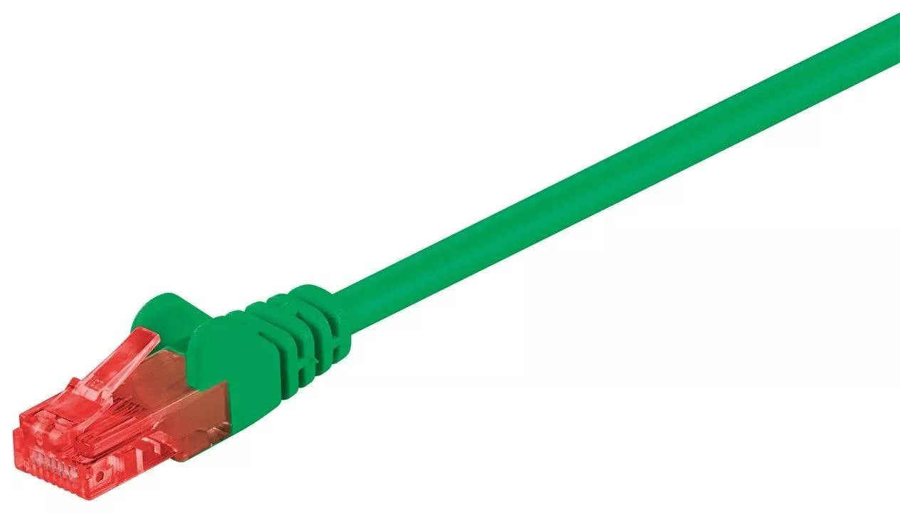 Cablu UTP Cat6 0.5m patch cord verde Goobay