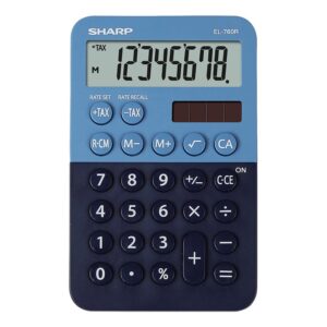 Calculator birou profesional 8 cifre SHARP EL-760RB-BL SHEL760