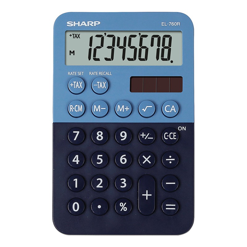 Calculator birou profesional 8 cifre SHARP EL-760RB-BL SHEL760