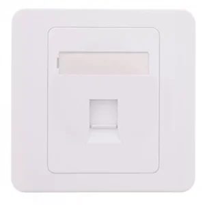 Capac priza RJ45 fara Keystone 1-port alb Well