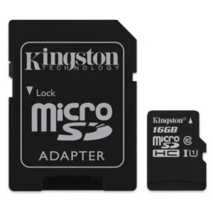 Card microSD 16GB Clasa 4 cu adaptor SD Kingston