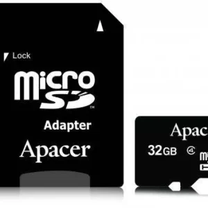 Card microSDHC 32GB Clasa 4 cu adaptor SD Apacer
