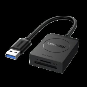 CARD READER extern Ugreen CR127 20250 interfata USB 3.0 citeste /scrie SD /microSD 5Gbps negru