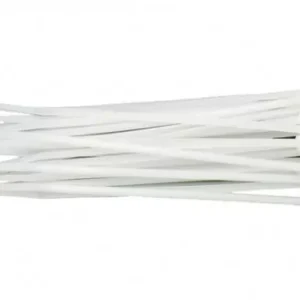 Coliere plastic 2.5x80mm 100buc alb Well