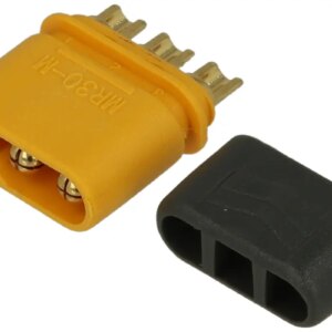 Conector alimentare DC mufa MR30 tata 3pin 15A 500V lipire pe cablu AMASS MR30-M