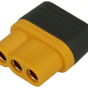 Conector alimentare DC mufa MR60 mama 3pin 30A 500V lipire pe cablu AMASS MR60-F
