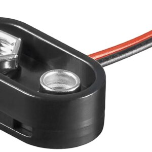 Conector baterie 9V cu Capete de cablu libere si Rezistenta la apa 11997 Goobay